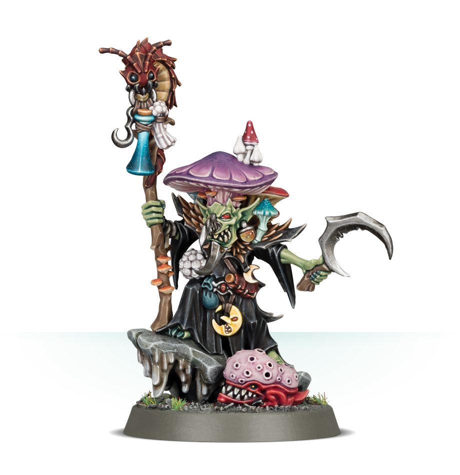 Warhammer AoS: Gloomspite Gitz: Fungoid Cave-Shaman Snazzgar Stinkmullett