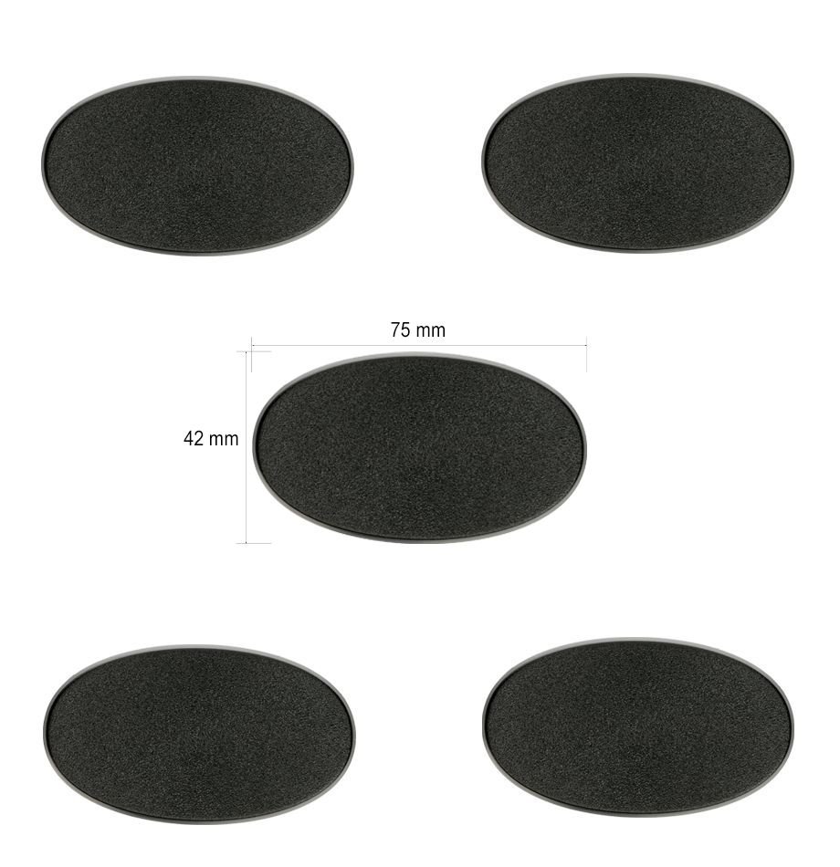 Citadel 75x42mm Oval Bases