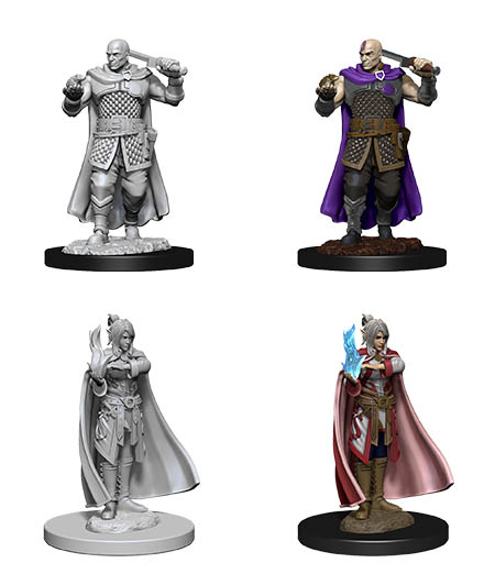 D&D Nolzur's Marvelous Miniatures: Human Ranger & Moon Elf Sorcerer