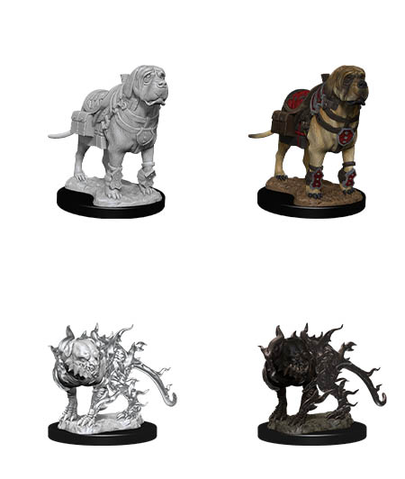 D&D Nolzur's Marvelous Miniatures: Mastiff & Shadow Mastiff