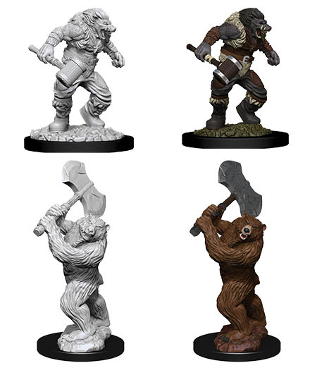 D&D Nolzur's Marvelous Miniatures: Wereboar & Werebear