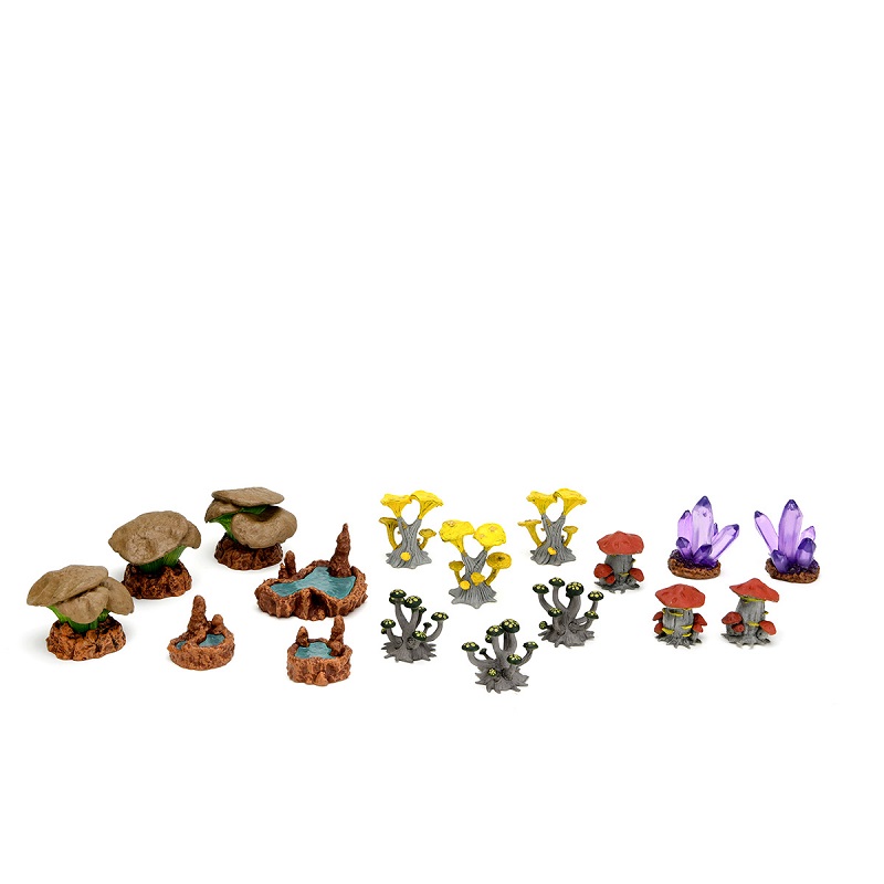 WarLock Tiles: Caverns Accessory - Mushrooms & Pools