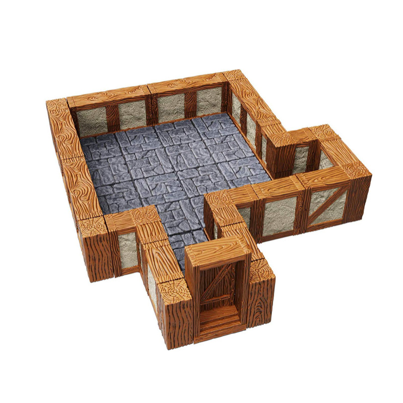 WarLock Tiles: Town & Village - 1" Straight Walls Expansion