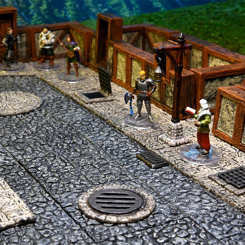 WarLock Tiles: Town & Village - Town Square