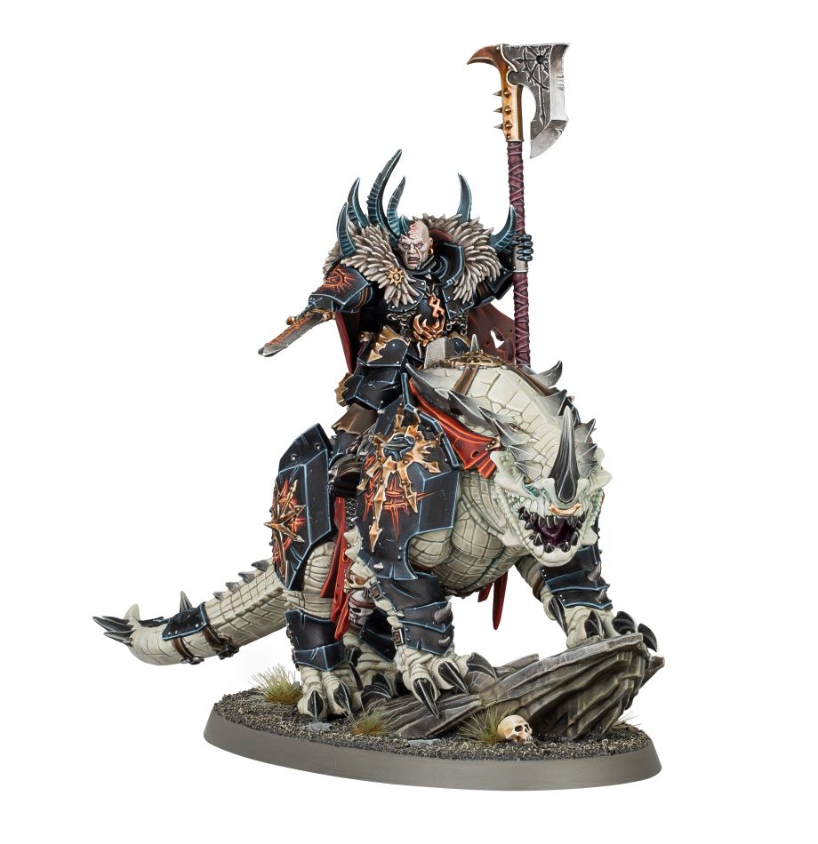 Warhammer AoS: Slaves to Darkness: Chaos Lord on Karkadrak