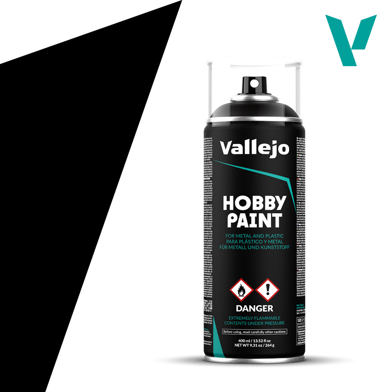 Vallejo Hobby Paint Spray: Black