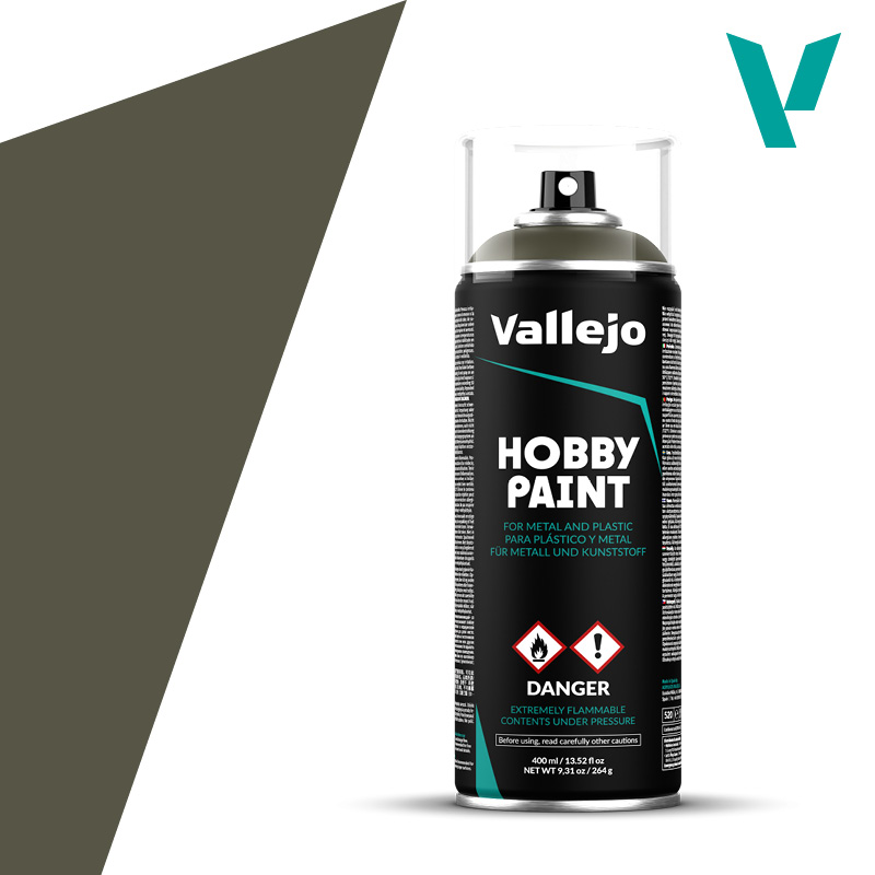 Vallejo Hobby Paint Spray: Russian Green 4BO