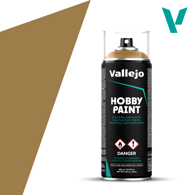 Vallejo Hobby Paint Spray: Desert Yellow