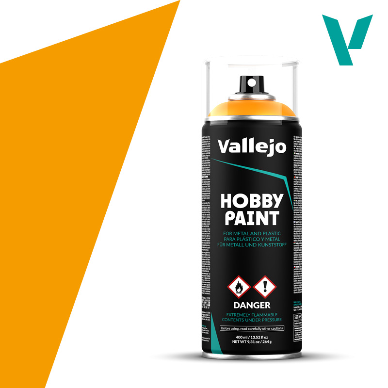 Vallejo Hobby Paint Spray: Sun Yellow