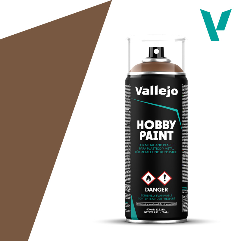 Vallejo Hobby Paint Spray: Beasty Brown