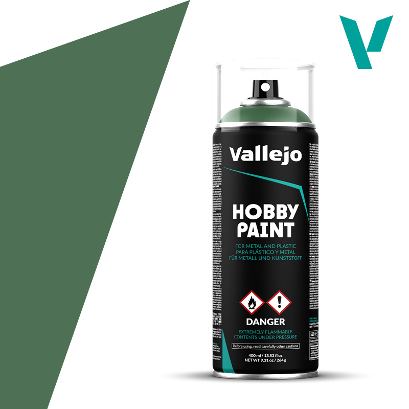 Vallejo Hobby Paint Spray: Sick Green