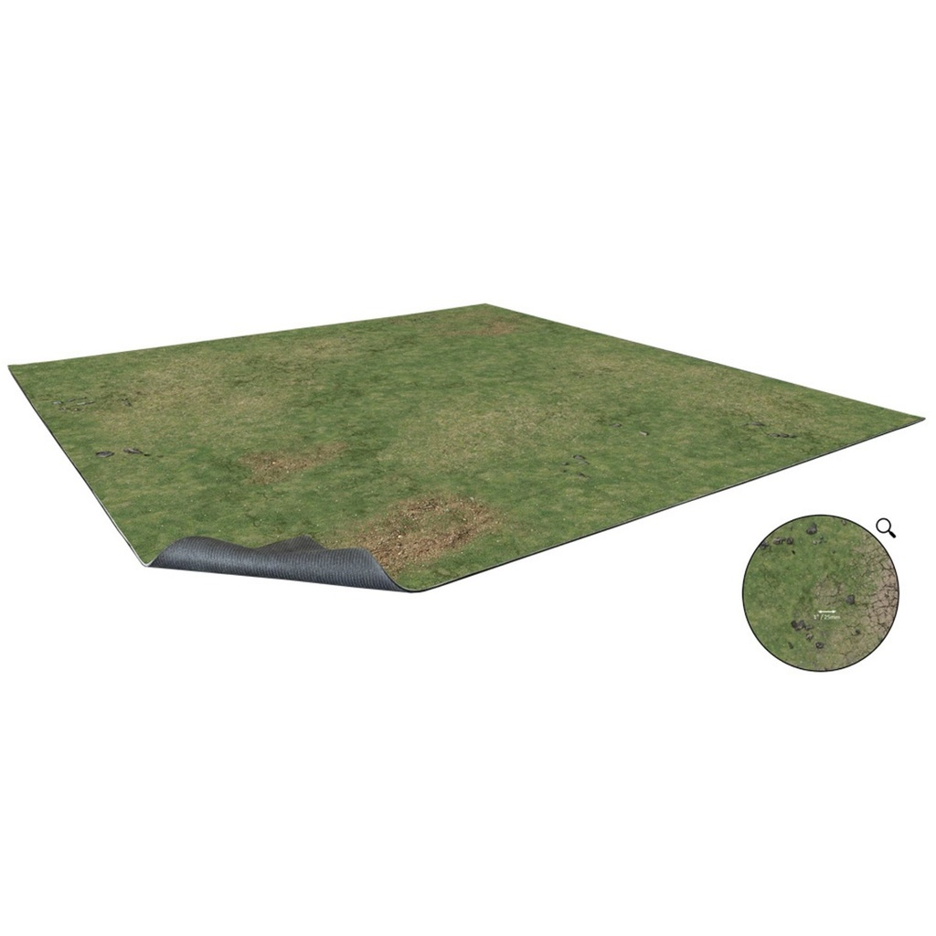 Battle Systems: Grassy Fields Gaming Mat 2x2 - Grid