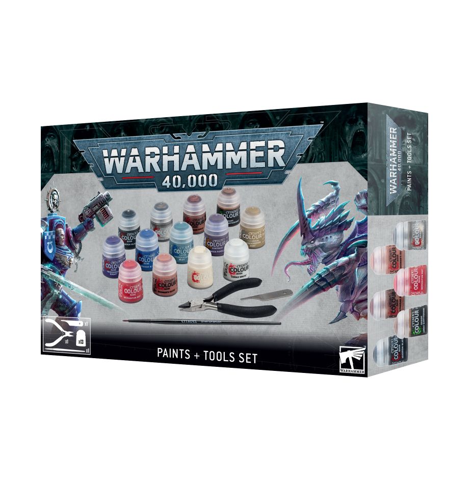 Warhammer 40k: Paints + Tools Set (2023)