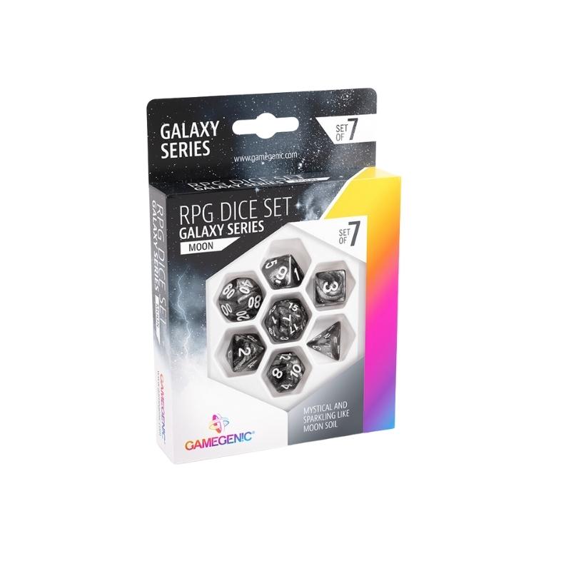 RPG Dice Set: Galaxy Series: Moon