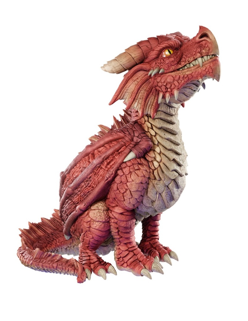 D&D Replicas of the Realms: Red Dragon Wyrmling Foam Figure (50th Anniversary)