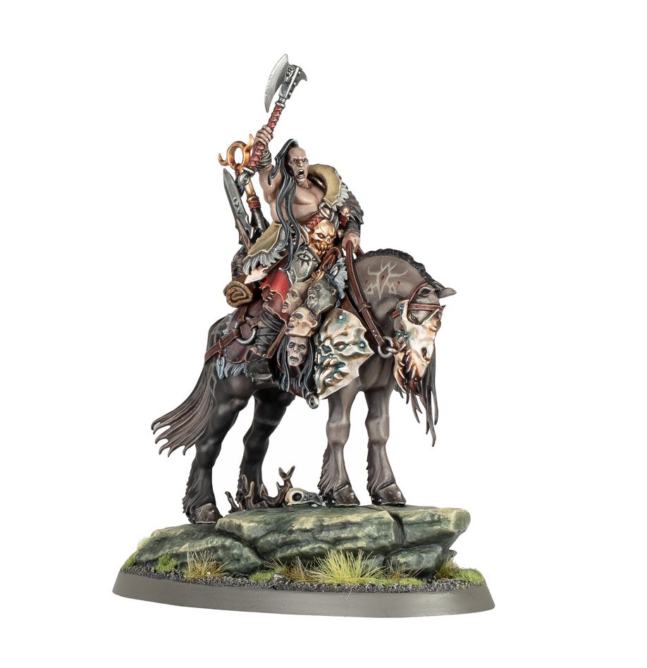 Warhammer AoS: Slaves to Darkness: Darkoath Chieftain on Warsteed