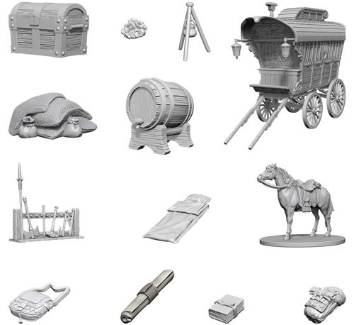 [WZK-73220] D&D Nolzur's Marvelous Miniatures: Adventurer's Campsite