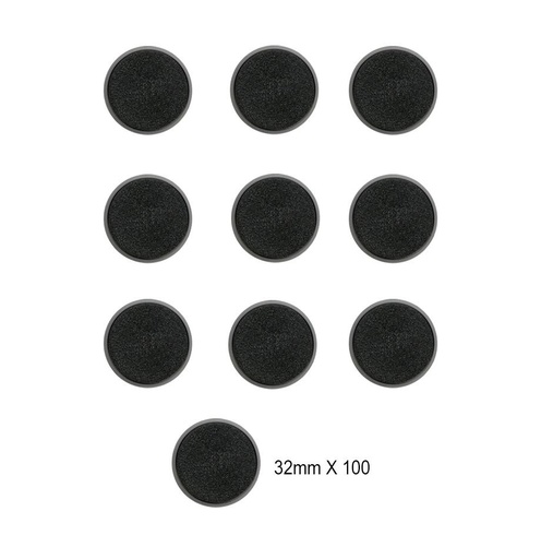 [GAW-99229999140] Citadel 32mm Round Bases (100 Pack)