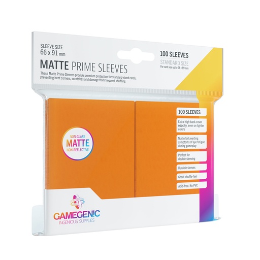 [GGS-10035ML] Matte Prime Sleeves: Orange