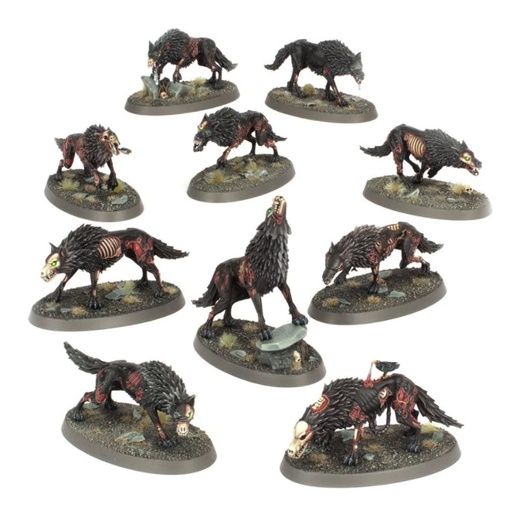 [GAW-99120207093] Warhammer AoS: Soulblight Gravelords: Dire Wolves