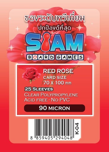 [SBG-70x100-K] Red Rose Sleeves 70 x 100 mm (90 micron)