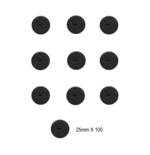 [GAW-99229999141] Citadel 25mm Round Bases (100 Pack)