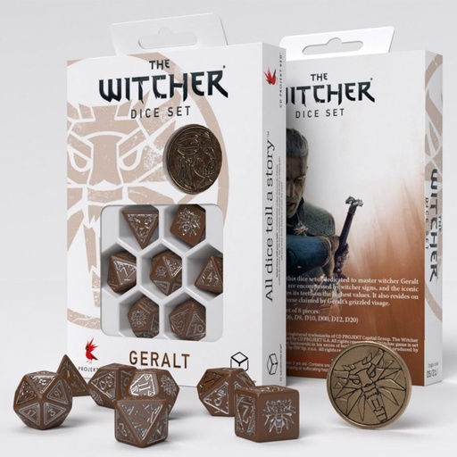 [QWS-SWGE3V] The Witcher Dice Set: Geralt: Roach's Companion