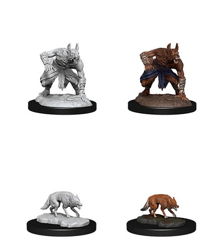 [WZK-90244] D&D Nolzur's Marvelous Miniatures: Jackalwere & Jackal