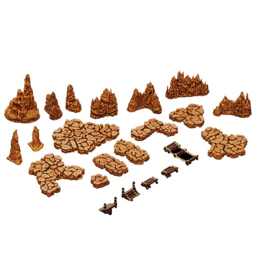 [WZK-16534] WarLock Tiles: Caverns Expansion - Rock Formations