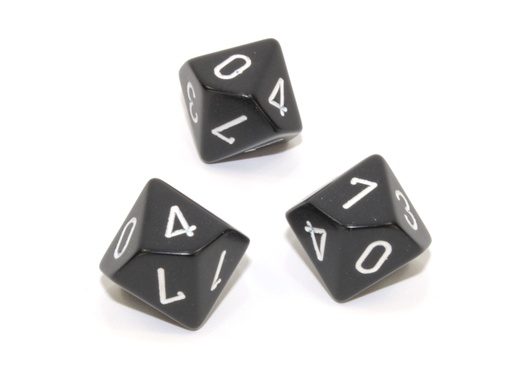 [CHX-PQ1008] Loose Polyhedral d10 Opaque-Black/white