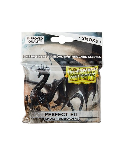 [ATM-13123] Dragon Shield: Perfect Fit Sideloader Inner Card Sleeves: Smoke