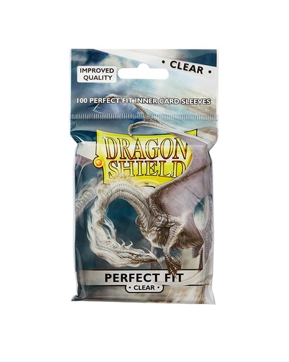 [ATM-13001] Dragon Shield: Perfect Fit Toploader Inner Card Sleeves: Clear