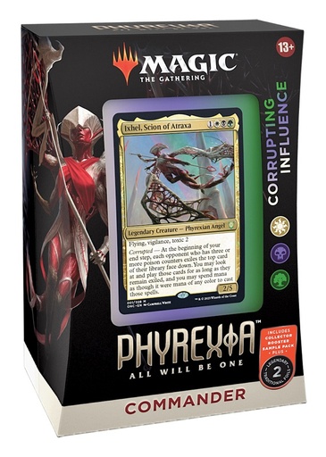 [WOC-D11321400-01] Magic The Gathering: Phyrexia: All Will Be One: Corrupting Influence Commander Deck