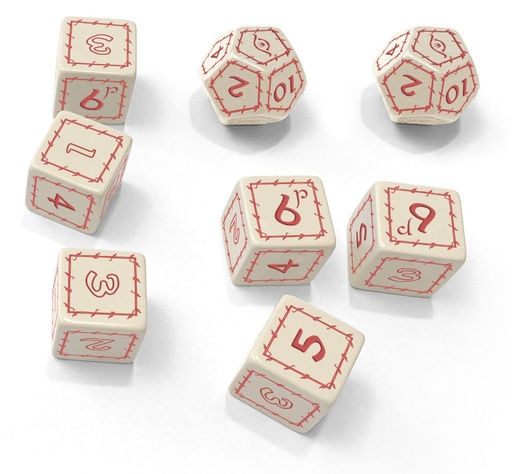 [FLF-TOR006] The One Ring: White Dice Set