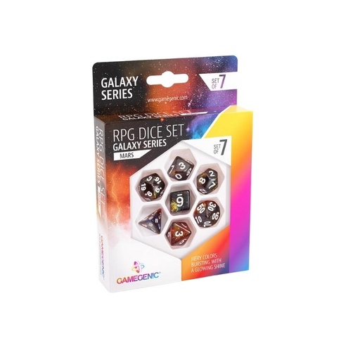 [GGS-50015ML] RPG Dice Set: Galaxy Series: Mars