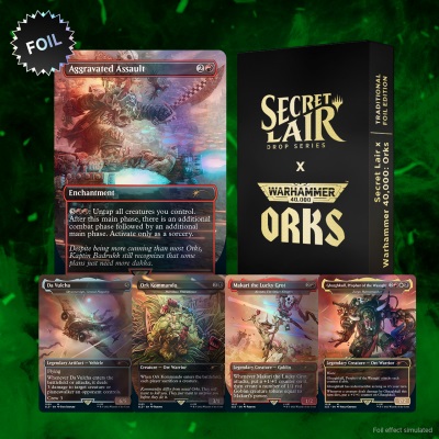 [WOC-D09120000] Secret Lair Drop Series: Warhammer 40,000: Orks (Traditional Foil Edition)