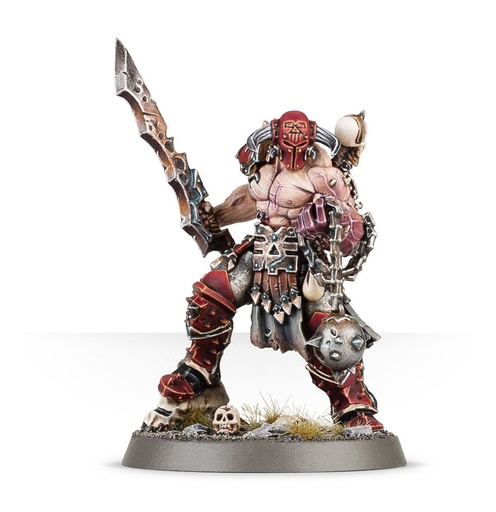 [GAW-99070201015] Warhammer AoS: Blades of Khorne: Slaughterpriest With Hackblade and Wrath-hammer