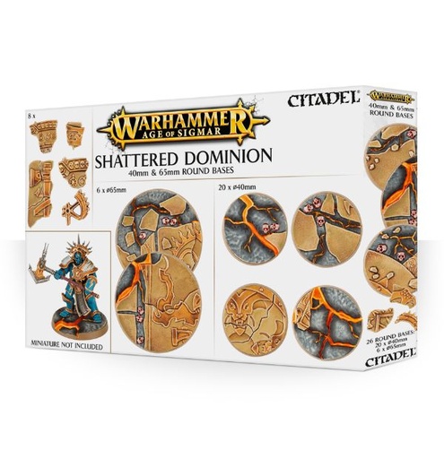 [GAW-99120299034] Warhammer AoS: Shattered Dominion: 65 & 40mm Round Bases