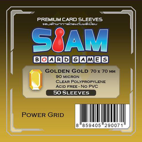 [SBG-70x70] Golden Gold Sleeves 70 x 70 mm (90 micron)