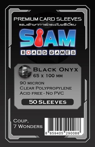 [SBG-65x100] Black Onyx Sleeves 65 x 100 mm (90 micron)